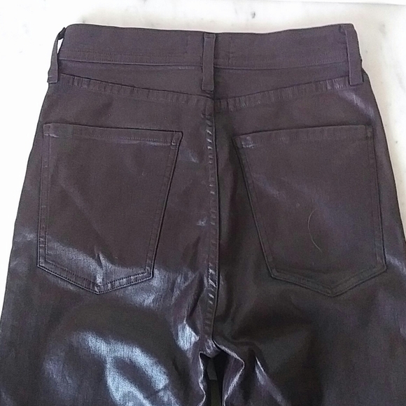 AGOLDE -NWOT Super High Roxanne Leatherette jeans - Picture 3 of 6